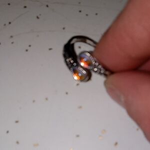 Elegant Silver and Light Purple Women's Ring